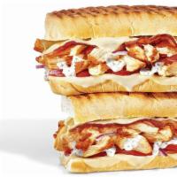 Chicken & Bacon Ranch Melt Footlong · Saddle up & try the fresh-toasted Chicken & Bacon Ranch Melt sandwich. Stuffed with melted M...