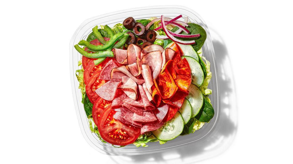 Italian B.M.T.® Chopped Salad · An Italian masterpiece with Genoa salami, pepperoni, and black forest ham. Add your favorite veggies and get ready to enjoy.