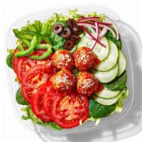 Meatball Marinara Chopped Salad · We take Italian-style meatballs, drench them in marinara sauce and then serve ‘em with your ...