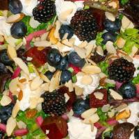 Beets & Berries Salad · Spring mix, roasted beets, fresh blackberries & blueberries, house made pickled red onions, ...