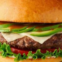 California Burger · California-grown natural Black Angus USDA certified beef, Havarti, lettuce, tomatoes, smashe...