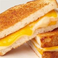 The Great Grilled Cheese · Havarti & sharp cheddar melted to perfection on parmesan-crusted sliced sourdough.