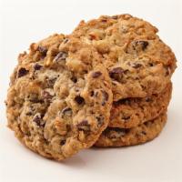 The Royale Cookie · Macadamia nuts, fresh coconut, and chocolate chips.  (contains nuts)