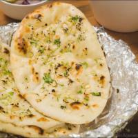 Garlic Naan · Leavened bread cooked with fresh garlic
