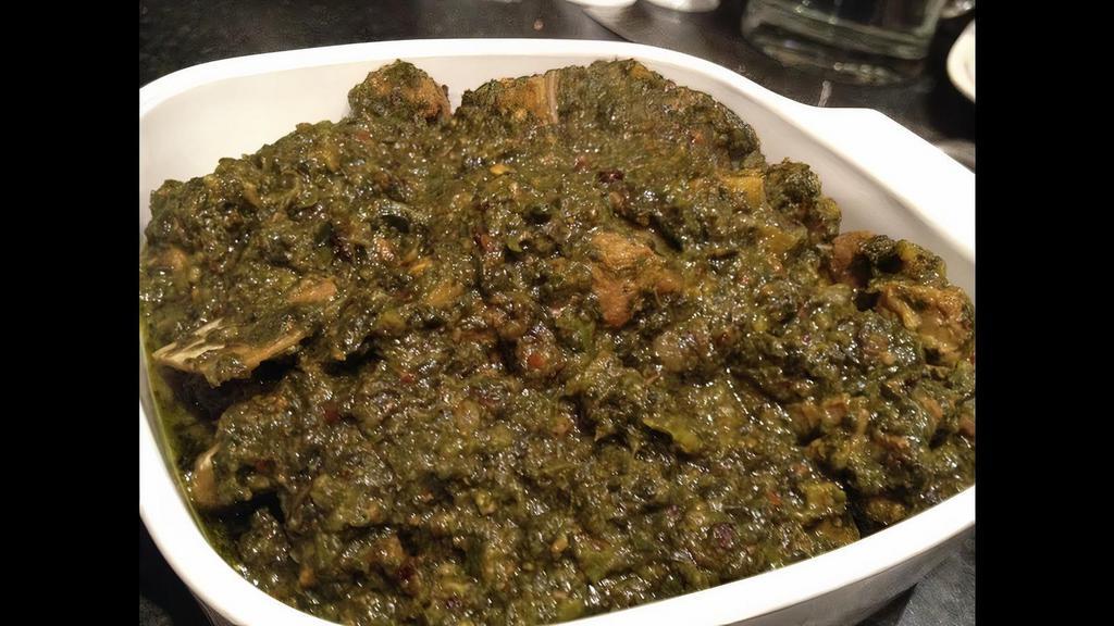 Lamb Saag · Lamb curry with spinach