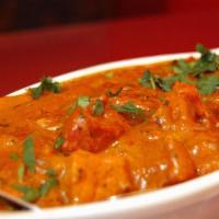 Butter Chicken · Shredded roasted chicken in tomato and butter cooked with creamy sauce