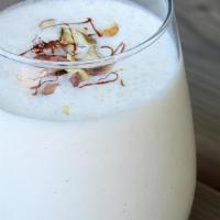 Sweet Lassi · made from yogurt, milk, sugar, and flavored with cardamom