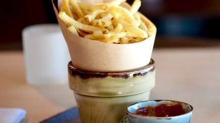 Bar Fries · With horseradish mayo and ketchup
