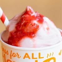 Strawberry Shake · House-Made Organic Soy or Organic Coconut Soft Serve Ice Cream Hand-Spun with Organic Strawb...
