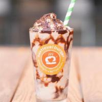 Thicc Mint Cookie Shake · Organic Mint Syrup, Fair Trade Organic Chocolate Syrup & House-Made Gluten-Free Cookie Crumb...