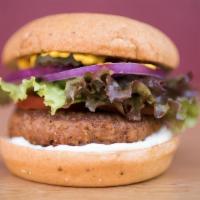 Beyond Burger · House-Seasoned Beyond Burger Patty, Organic Dill Pickles and Choice of Sauce. 330-430 cals, ...