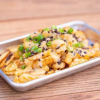 Beerchz Style Fries · Organic Crinkle Cut Fries smothered in House-Made BeerChz Sauce. Topped with Organic Tempeh ...