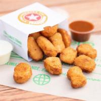 Next Level Nuggets · Crispy Two-Bite Sized Nuggets Deep Fried in Organic Sunflower Oil. Served with choice of Dip...