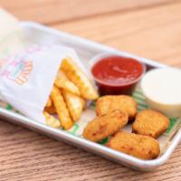 Kid'S Next Level Nuggets · Crispy Chik’n Nuggets deep-fried in Organic Sunflower Oil and served with choice of Dipping ...