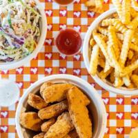 Cluckerfam Meal · 12 JumboCluck Tenders, 1 pound of Organic Crinkle CluckFries, 1 pound of Creamy CluckSlaw an...
