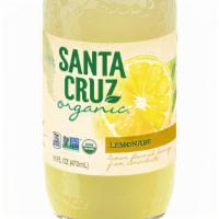 Santa Cruz Organic Lemonade · 16oz Glass Bottle of Tart & Sweet Organic Lemonade