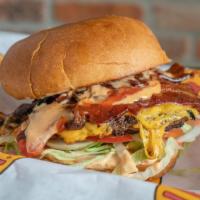 Bacon Cheeseburger · Crispy thick cut bacon & cheddar