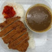 Katsu Curry · Curry rice with pork cutlet.