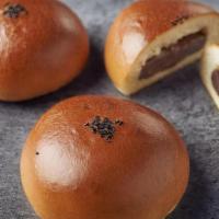 Whole Red Bean Bread · Wheat Flour, Red Bean Paste, Black Sesame Seed.

Contains: Coconut, Egg, Milk, Soy, Wheat