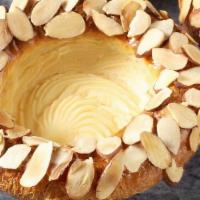 Cream Cheese Pastry · Pastry dough, Bavarian cream, cream cheese filling, sliced almonds.

Contains: Almond, Cocon...