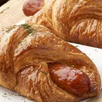 Pastry Frank · Smoked bratwurst, Pastry dough, Parsley.

Contains: Coconut, Milk, Wheat