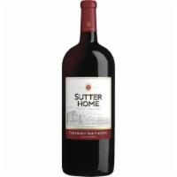 Sutter Home Cabernet (1.5 L) · Rich aromas delight the senses, leading to full-bodied, dark fruit flavors with hints of toa...