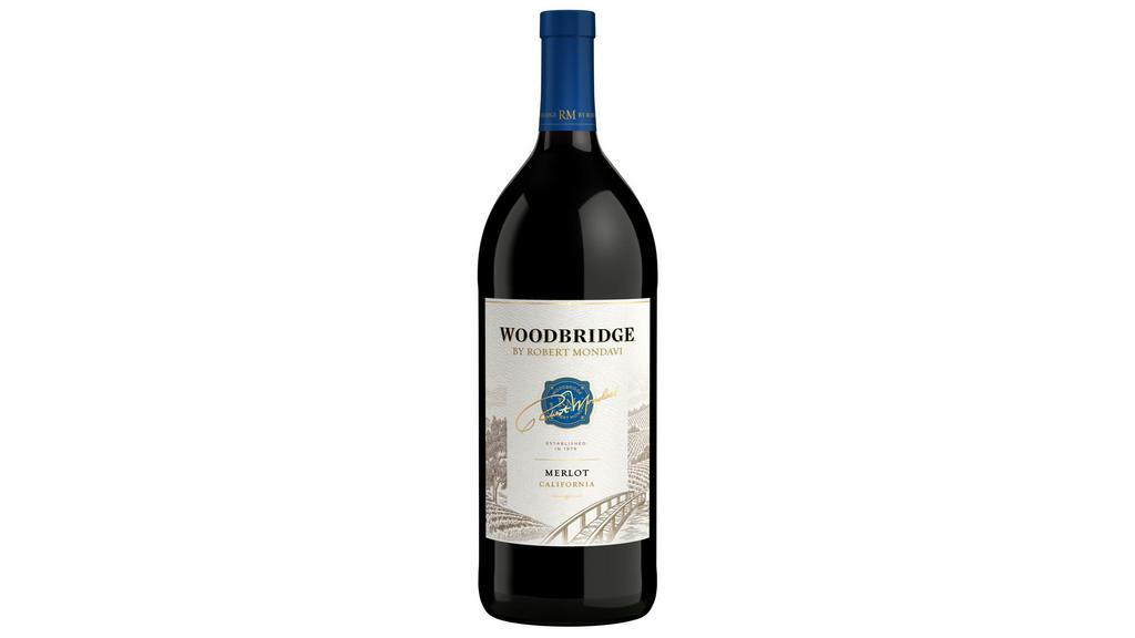 Woodbridge Mondavi Merlot (1.5 L) · Woodbridge by Robert Mondavi Merlot Red Wine is smooth and complex, delicious with daily meals and made for sharing. Crafted using unique growing techniques and state-of-the-art technology for winemaking, this California wine is made with high-quality grapes from the Lodi region. With a well-balanced acidity, this red merlot wine features beautifully integrated tannins that create complexity and structure. Rich aromas of blackberry, cherry, chocolate and red berries complement an enticing ripe plum, toasty mocha oak and cherry cola flavor. This full-bodied Woodbridge merlot wine has a soft and versatile style that pairs well with hearty pasta with Bolognese sauce, grilled steak, lamb, pork chops and hamburgers. For best taste and quality, store this bottle of wine at room temperature and chill before serving. Please enjoy our wines responsibly. ¬© 2021 Woodbridge Winery, Acampo, CA