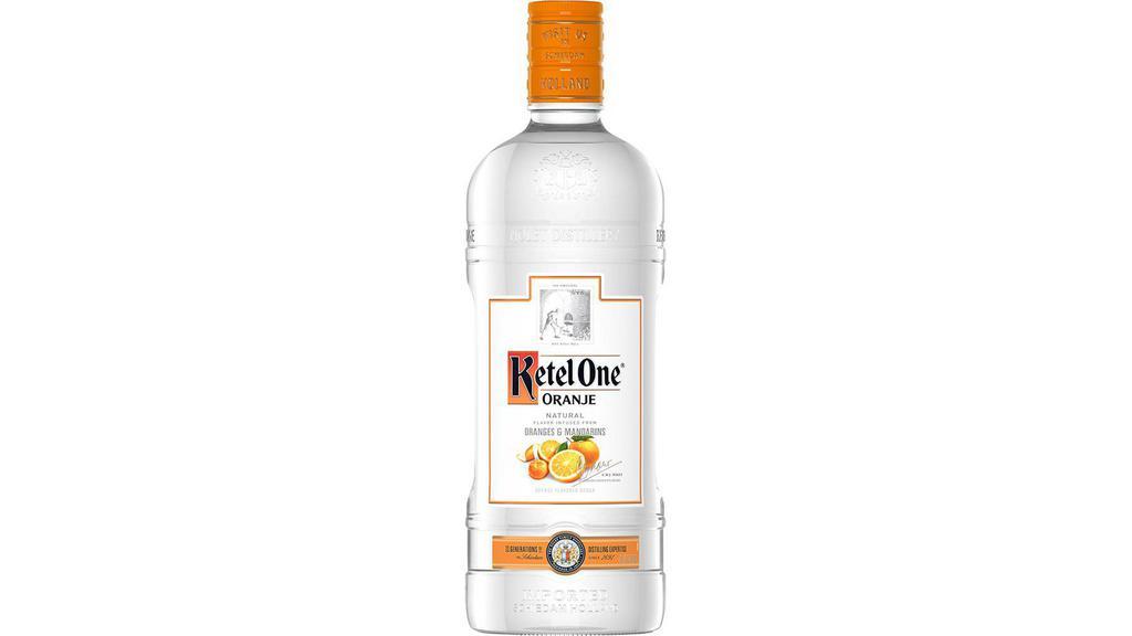 Ketel One Oranje (1.75 L) · Ketel One Oranje flavored vodka begins with Ketel One Vodka, infused with the essence of orange for a crisp, refreshing taste. The essence comes from Valencia and Mandarin oranges, which add floral and fruity notes.
