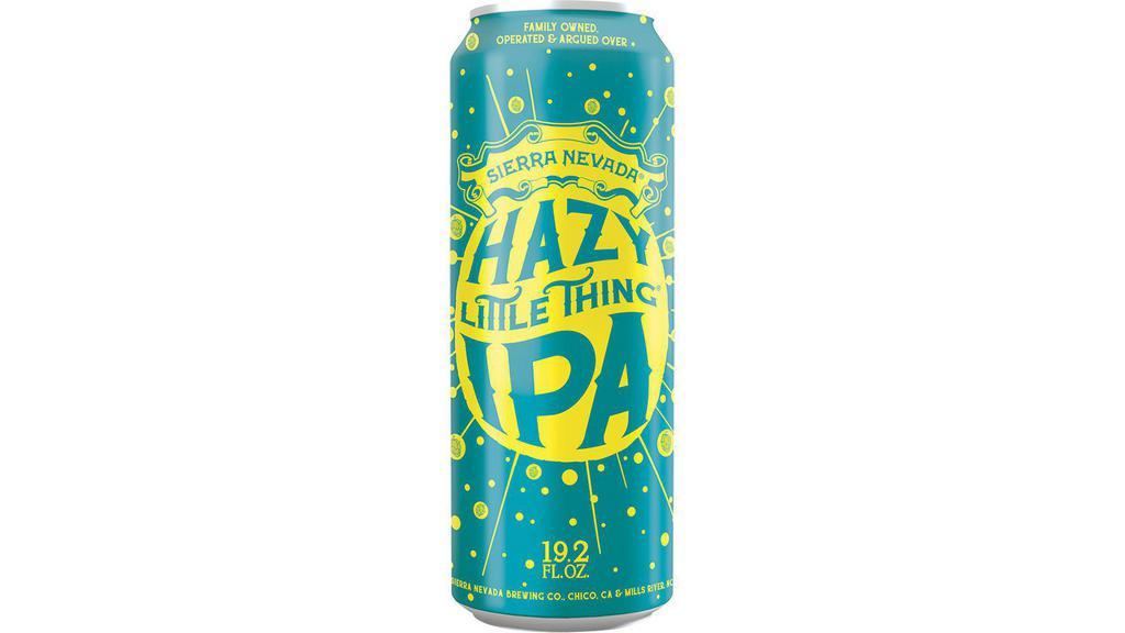 Sierra Nevada Hazy Little Thing Can (19 Oz) · Juicy hops and silky malt meet in a Hazy Little Thing with fruit-forward flavor, modest bitterness, and a smooth finish.