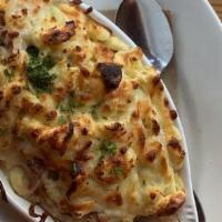 *Käsespätzle* · Creamy Spätzle baked with caramelized Onions & European Cheeses - served with small German s...