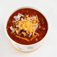 Small 8 oz. Brisket Chili · onions and cheese optional.