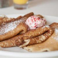 SWEDISH PANCAKES · Served with lingonberry butter