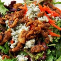 JACK'S SALAD · Mixed baby greens, carrots, caramelized walnuts, gorgonzola cheese, house vinaigrette