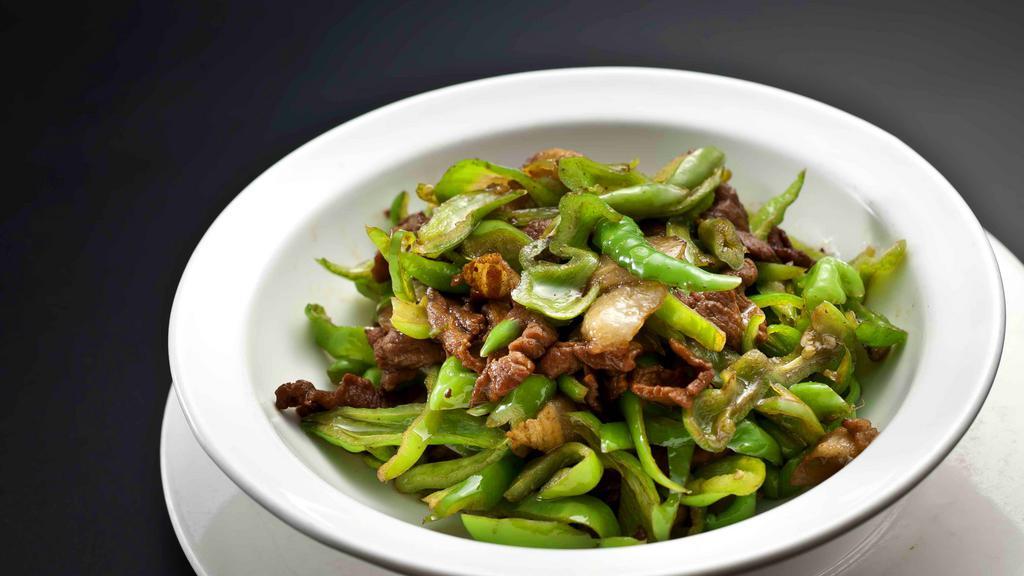 Hunan Style Sautéed Pork with Green Peppers · Hunan Pepper Stir-Fried Pork
湖南辣椒炒肉