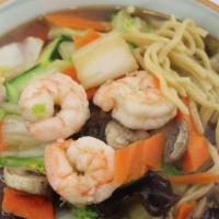 154. 蝦湯麵 - Shrimp Noodle Soup · 