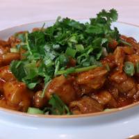 89. 香辣雞丁 - Chicken with Chili Sauce · Hot and spicy.