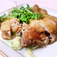 93. 香酥雞 - Deep Fried Crispy Chicken (Half with Bones) · 