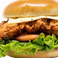 Buffalo Chicken Sandwich · Breaded chicken thigh with mayo spread, chicken thigh tossed in our buffalo wing sauce, lett...