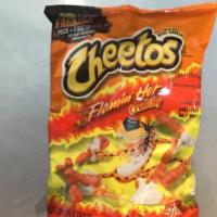 Cheetos  chip (flamin hot crunchy) · By package