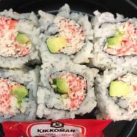 California roll · imitation crab  , avocado wrap with nori