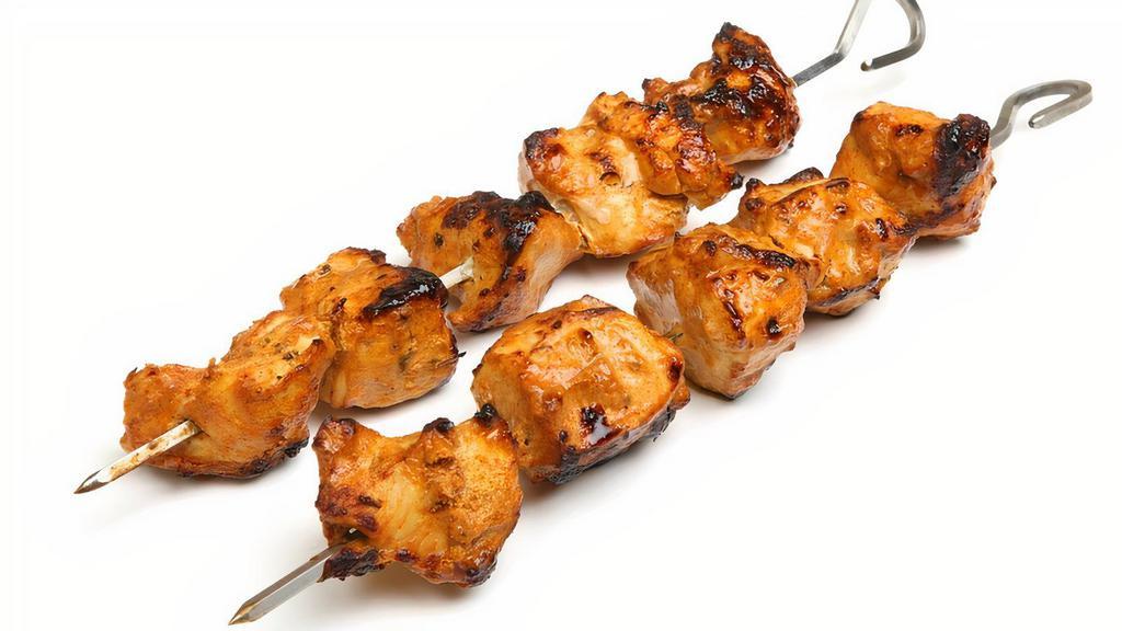 Grilled Chicken Tikka Kebob · Perfect oven roasted chicken marinated in yogurt, lime juice and aromatic spices.