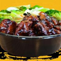 Mad Spicy Chicken Bowl · A whole new flavor (and level of heat)! This is not just our famous spicy chicken with the v...