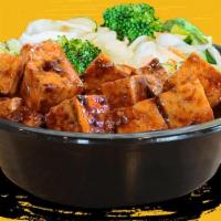 Spicy Tofu Bowl · Crisp tofu on the outside, soft on the inside. Our hand-cut tofu is fried then stir-fried in...