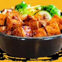 Mad Spicy Tofu Bowl · Crisp tofu on the outside, soft on the inside. Our Spicy Tofu is amazing, but you have to tr...