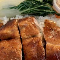 BBQ Duck Over Rice · 