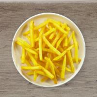 Fries The First  · (Vegetarian) Idaho potato fries cooked until golden brown and tossed with chopped garlic and...