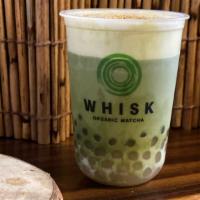 C2. Salted Caramel White Pearl Matcha Latte (L Size) · Caramelized white boba meets Organic Uji matcha blended with fresh Milk sweetened with organ...