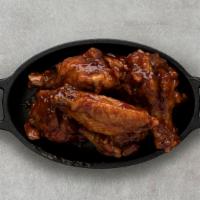 BBQ Wings · Served with blue cheese or ranch.