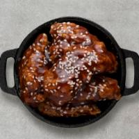 Teriyaki Boneless Wings · Served with blue cheese or ranch.