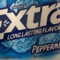 WRIGLY EXTRA  · PEPPERMINT LONG LASTING FLAVOUR